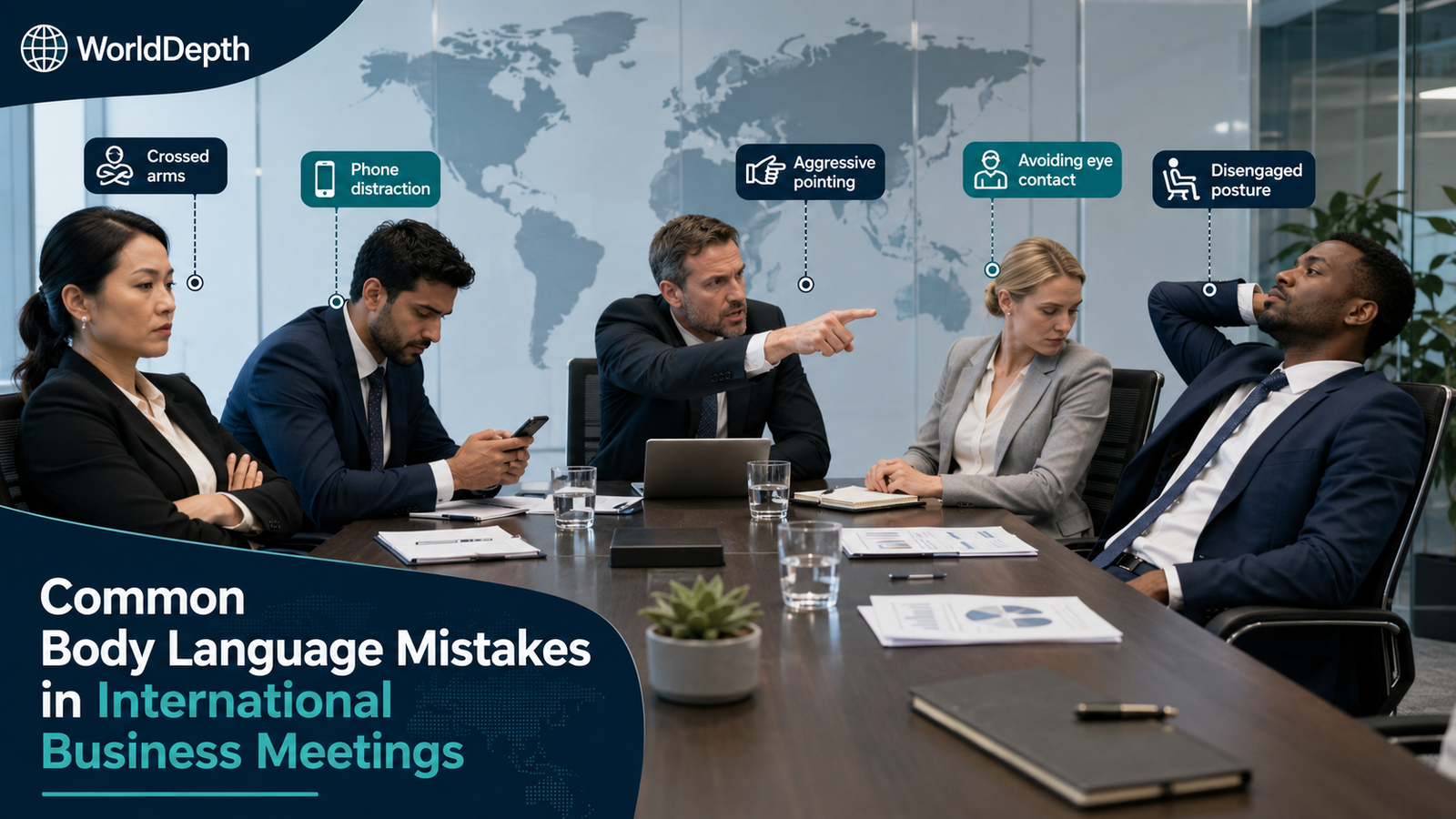 Common Body Language Mistakes in International Business Meetings